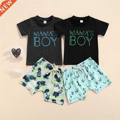 Citgeett Summer Newborn Baby Boys Clothes Sets Letter Printe