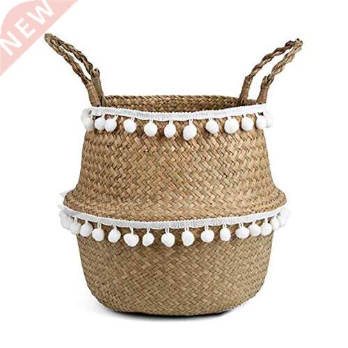 Macre Tassel Wicker asket Handmade oho Decor Garden Flow