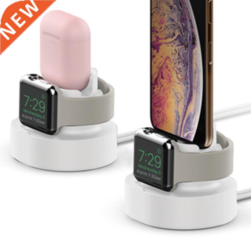 3 In 1 Phone Watch Earphone Silicone Charging Stand Holder f