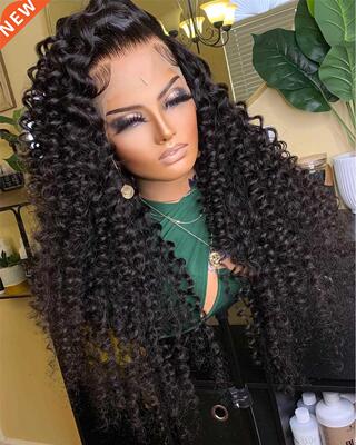200 High Density Water Wave Lace Front Wig 100% Human Hair W