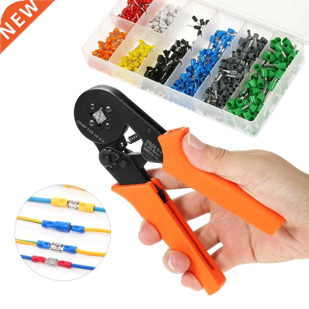 Multi Cable Wire Crimper Ferrule Crimping Pliers Tool +