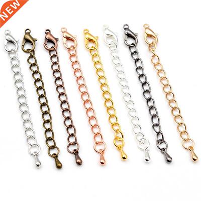 10pcs/lot 50 70mm Tone Extended Extension Tail Chain Lobster