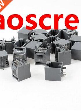 19 x Black Gray Plastic Unshielded RJ12 6 Pin Network Ethern