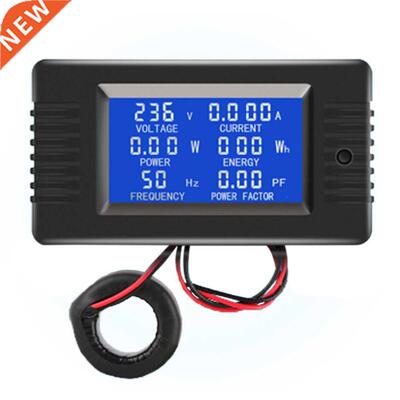 AC Digital Display Power Monitor Meter Voltmeter Ammeter Fre