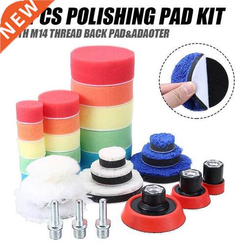 30pcs Car Foam Drill Polishing Pad Kit Buffing Sponge Pad 适