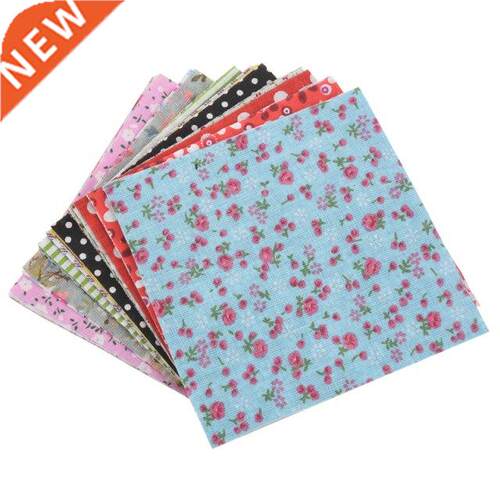 100Pcs 10X10cm Square Floral Cotton Fabric Patchwork Cloth F