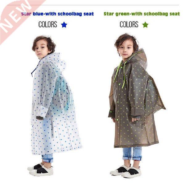 Children's Hooded Raincoat Star Printing EVA Waterproof