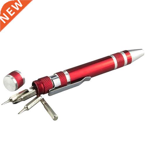 Multifunction 8 In 1 Pocket Precision Mini Screwdriver Pen R
