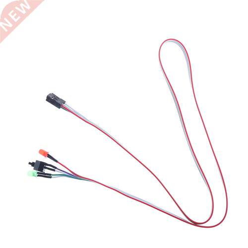 2Pcs 50cm Case Desktop ATX Power On Reset Switch Cable With
