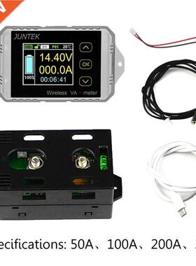 New DC 120V 50A~300A Wireless Ammeter Voltage KWh Watt Meter