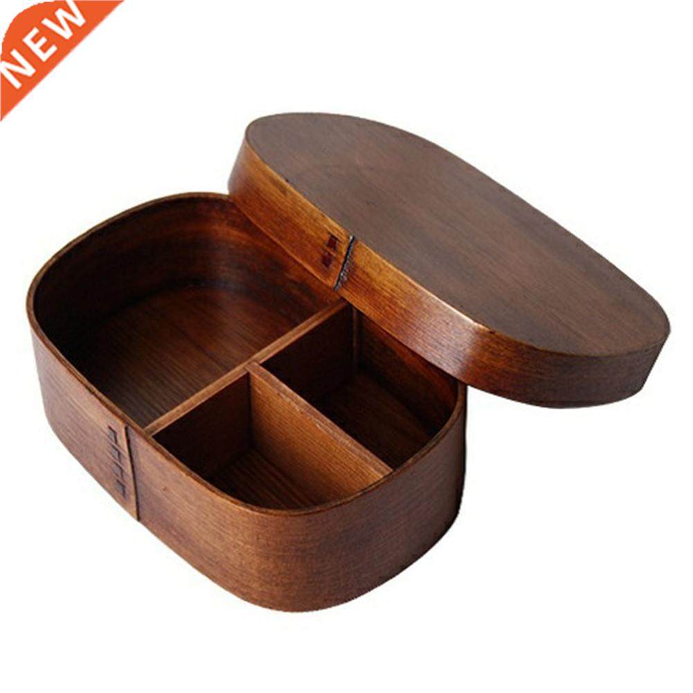 japanese-style kids portable wooden lunch box picnic bento