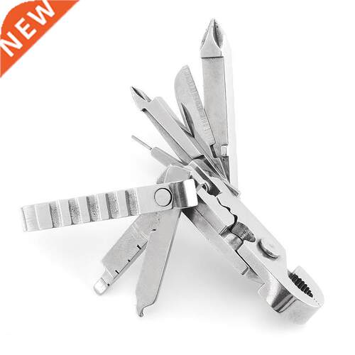 Multifunctional folding knife pliers Keychain outdoor gadget