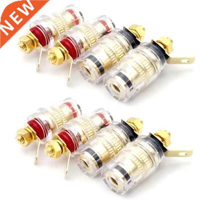 8pcs/set Speaker Terminal Binding Post 4mm Banana Plug Socke