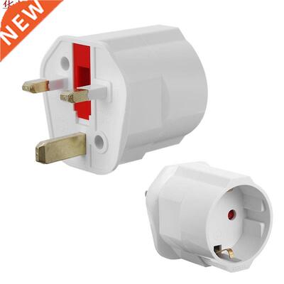 EU Euro 2 Pin to UK 3 Pin Plug Adaptor Universal Adapter Tra