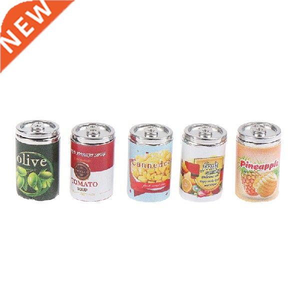 5PCs/set Dollhouse Jam Fruit Can Miniature Toy Doll Food