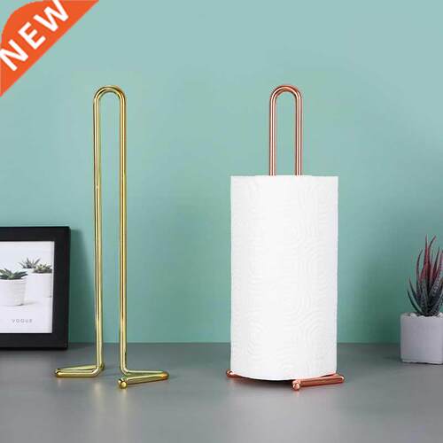 1Pc Iron Desktop Toilet Roll Paper Holder Living Room