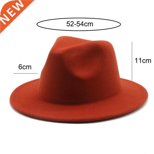 fedora hat 54cm small kids child wide birm solid felted clas