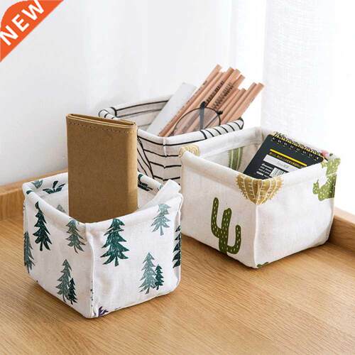 DIY Desktop Storage Basket Foldable Sundries Bin Underwear T