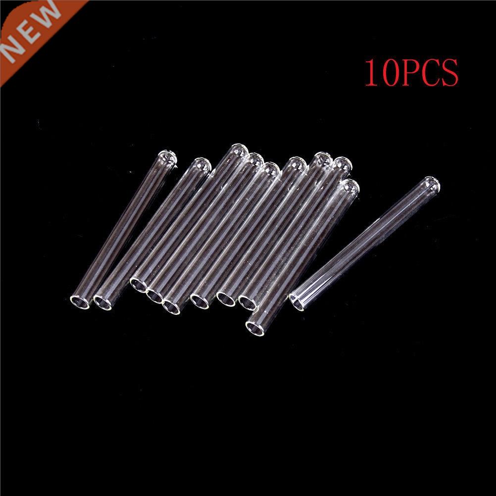 10pcs Transparent Glass Tubes Long Thick Wall Test Tube 10*1-封面