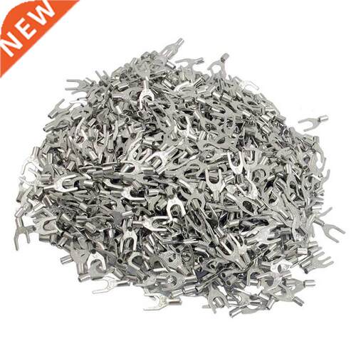 1000 Pcs SNB1.25-3.2 AWG 22-16 Non Insulated Fork Terminals
