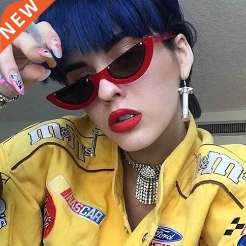 men half frame sunglasses women fashion punk glass 男女墨镜