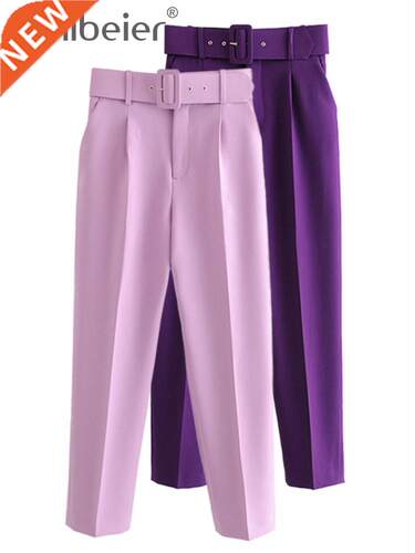 Aonibeier 2022 Spring Woman Career Pant Office Lady Traf Str