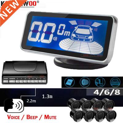 Koorinwoo Parktronic LED Digital Parking Sensor 4/6/8 Rever