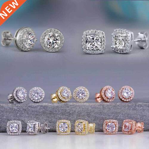 57 Styles rendy 925 Sterling silver Lab Diamond Stud Earring
