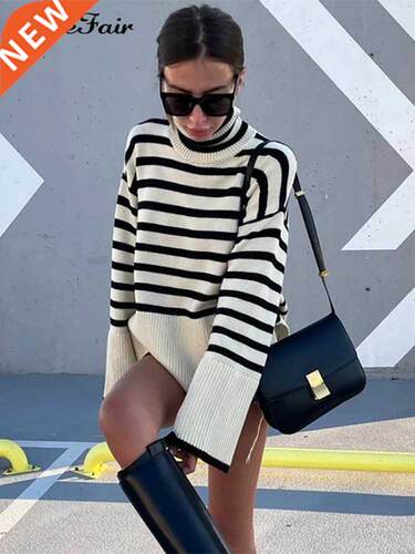 Forefair 2021 Autumn Winter Oversized Knitted Pullover Women