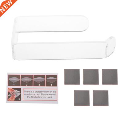 Acrylic Toilet Paper Holder Tissue Rack Wall Mounted Bathroo