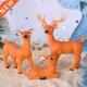 Deer Cartoon Home Set Dollhouse Sika Figurine pcs Animal