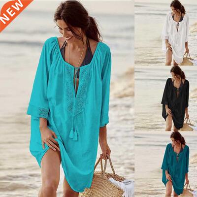 2022 Tunics for Beach Women Swimsuit ver-ups Woman Swimwear
