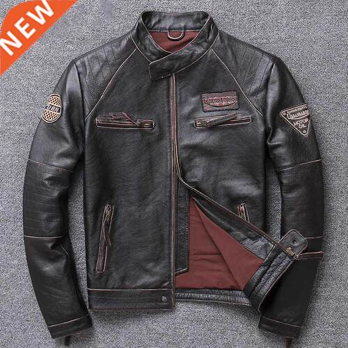 ZVAQS 100% Real Sheepskin Coat Men Autumn Winter Clothes Men