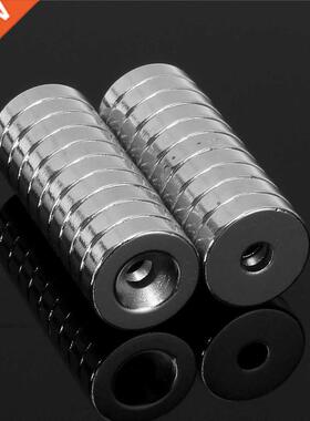 20pcs 15x4mm N50 Round Magnets Hole 4mm Rare Earth Neodymium