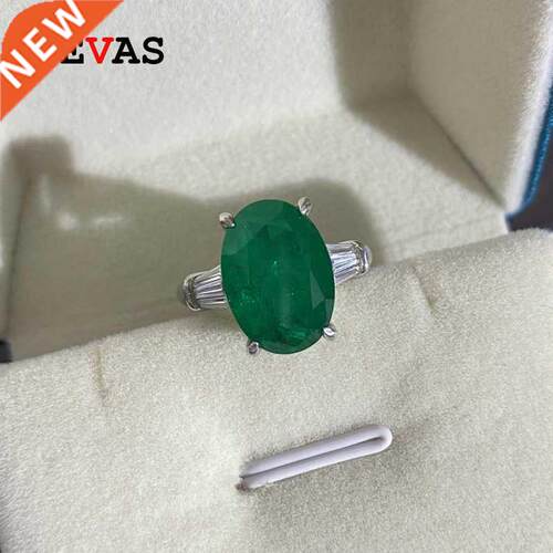 Top Quality Big Green Zircon Wedding Rings For Women Simple