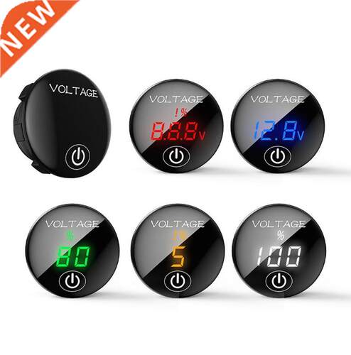 Car Motorcycle DC 5V-48V LED Panel Digital Voltage Meter Ba