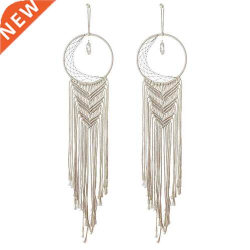 Macrame Wall Hanging Dream Catcher, Woven Boho Tapestry