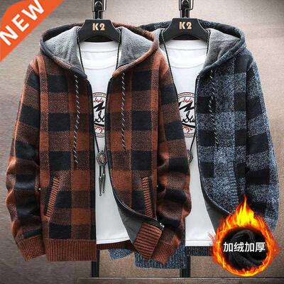 Sweater jacket Men Sweater Mens Coat hooded jacket men&#