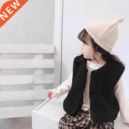 Autumn Winter Korean Girls Coats Jacket Pure Color Woolen Wa