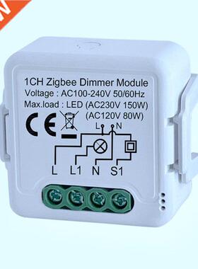 Tuya Zigbee Smart Dimmer Switch Module With Neutral Wireless