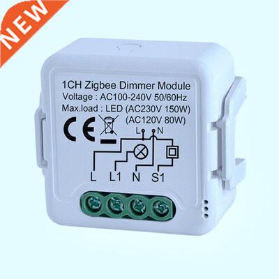 Tuya Zigbee Smart Dimmer Switch Module With Neutral Wireless