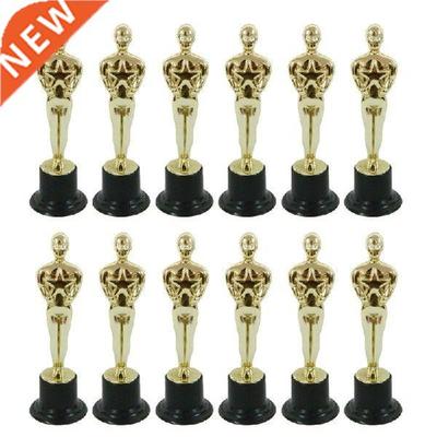 12PCS Model Oscar Statuette Mini Trophies Reward five star 5