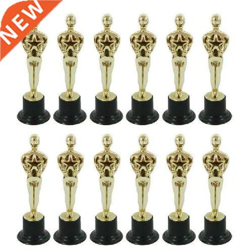 12PCS Model Oscar Statuette Mini Trophies Reward five star 5