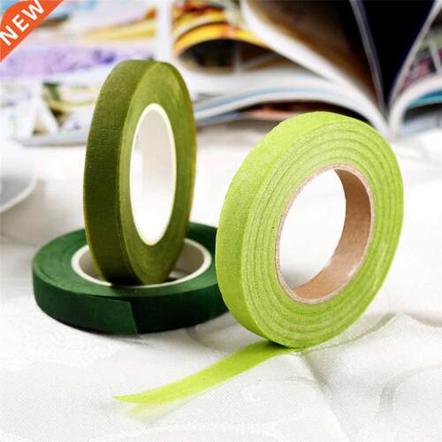Green Artificial Flower Bouquet Stem Wrap Adhesive Tapes DIY
