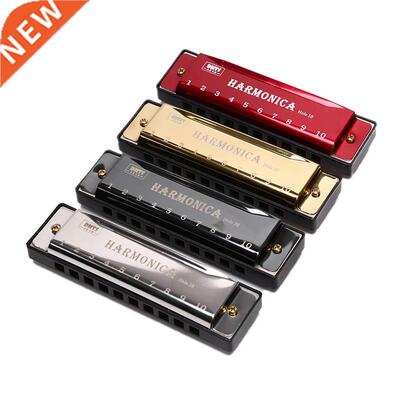 Professional 10 Hole Harmonica Mouth Metal Organ for Beginne