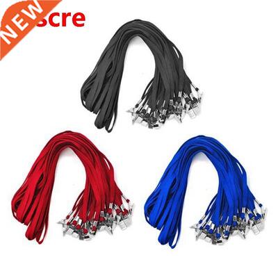 Lanyards 50 PCS Badge Lanyards with Clip Office Neck Flat Bu