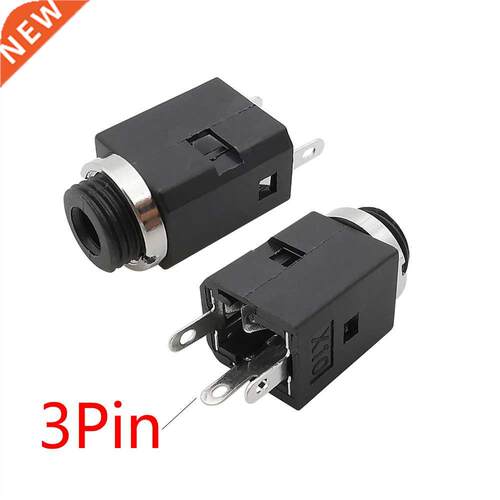 1/2/5Pcs PJ-341 PJ341 3.5mm 3 Pin udio Socket Connector 3.5