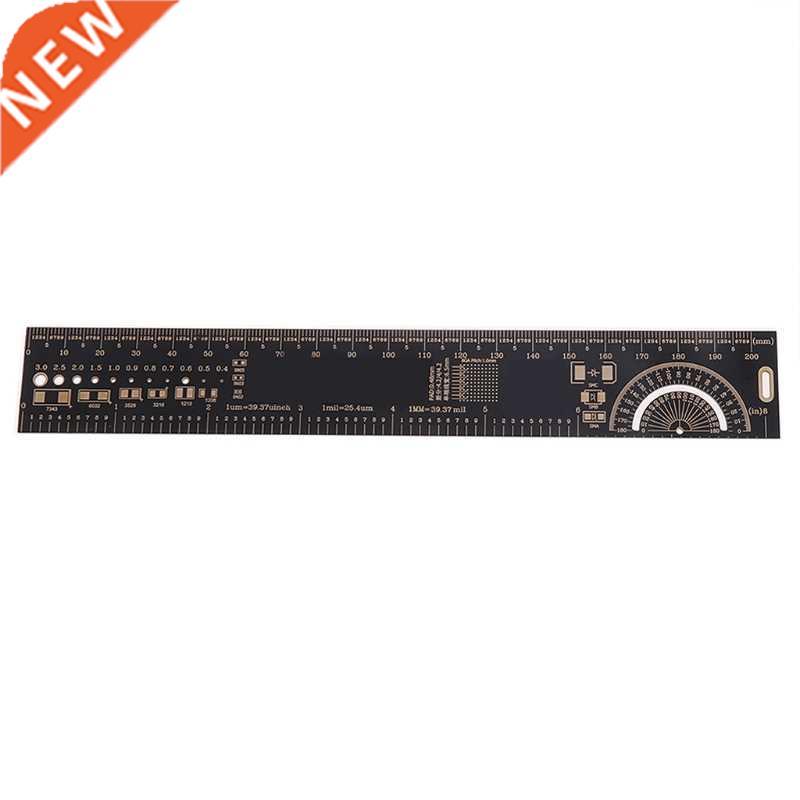 20cm PCB Ruler EDA Tool Reference Protractor Resistor Capaci