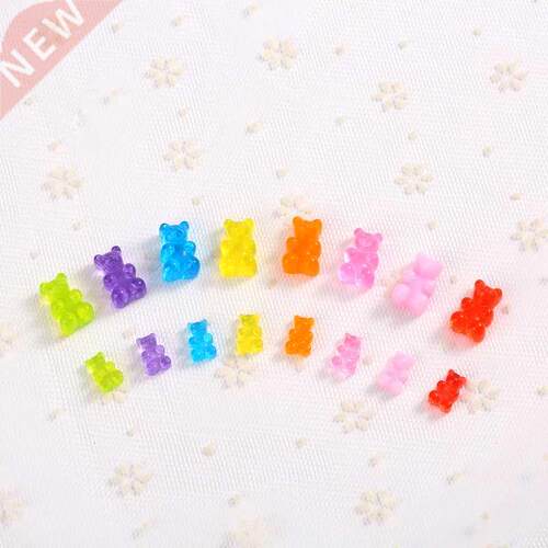 40pcs Mixed Cute Resin Candy Gummy Bear For DIYDecoration