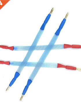 4pcs HiFi Silver Plated Jumper Cable DIY Audio Speaker Wire